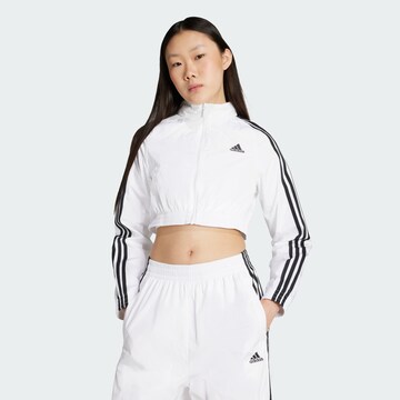 Geacă de primăvară-toamnă 'Teamgeist Adicolor' de la ADIDAS ORIGINALS pe alb: față