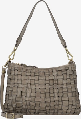 Campomaggi Schultertasche in Grau: Vorderseite