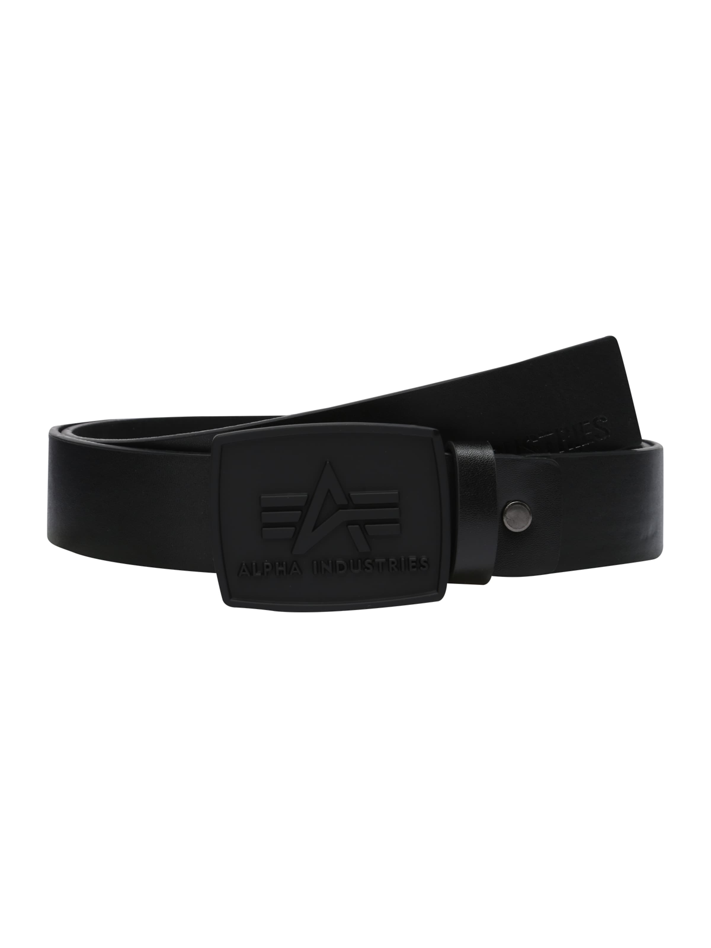 ALPHA INDUSTRIES Riem in Zwart: voorkant