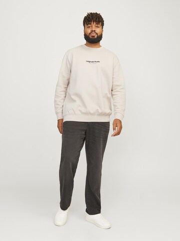 Jack & Jones Plus Sweatshirt 'JORVESTERBRO' in Grau