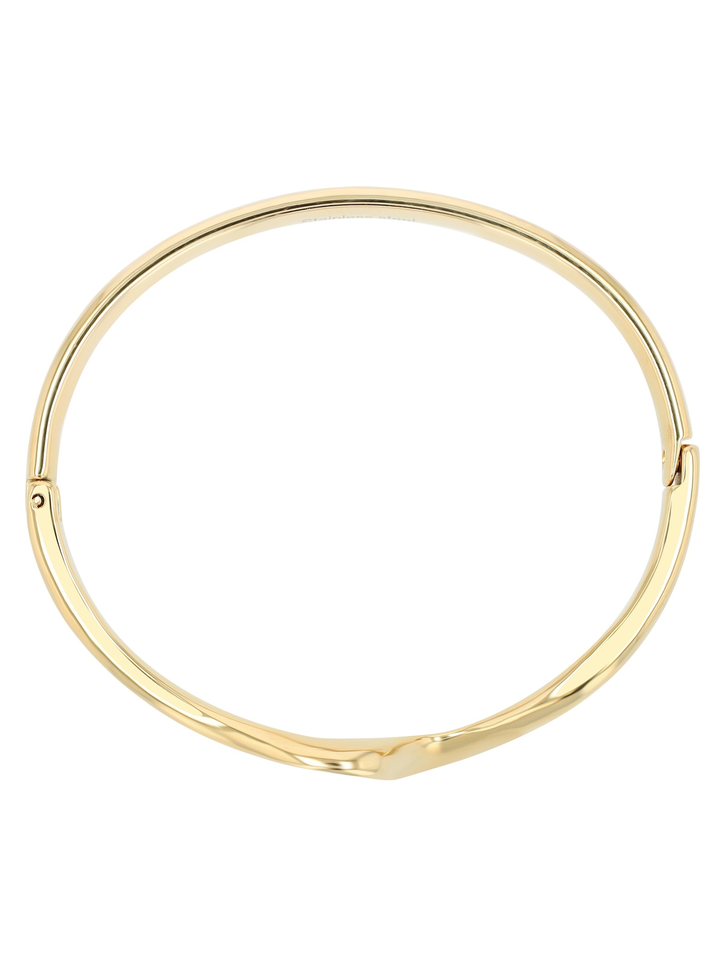 Akzent Bracelet '"Jenny" Silber - Spangenarmreif- Edelstahl Schmuck' in Gold: front