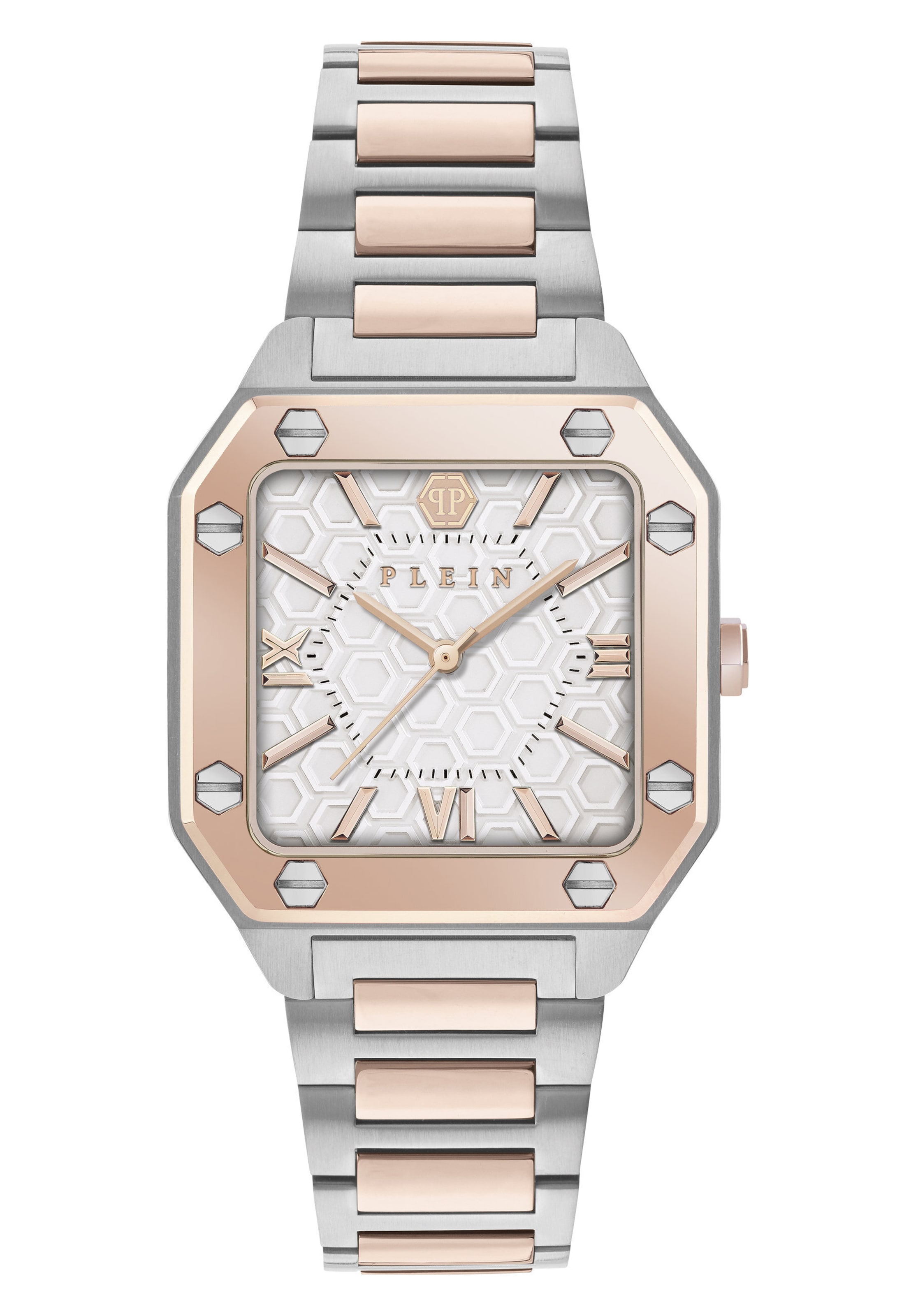 Philipp Plein Analoguhr 'PLEIN EDGE' in Silber: Vorderseite