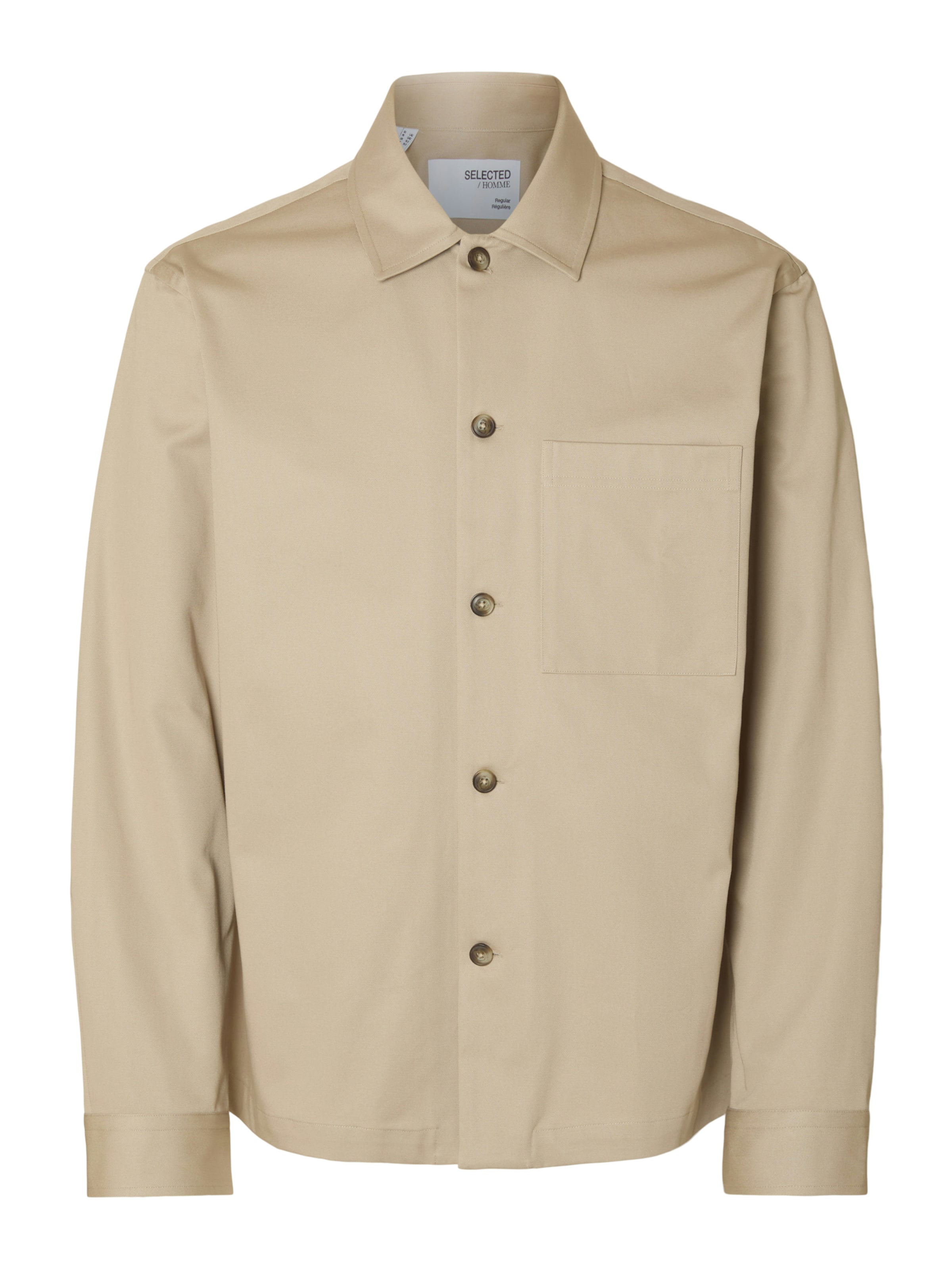 SELECTED Comfort fit Between-Season Jacket 'SLHTATE' in Beige: front