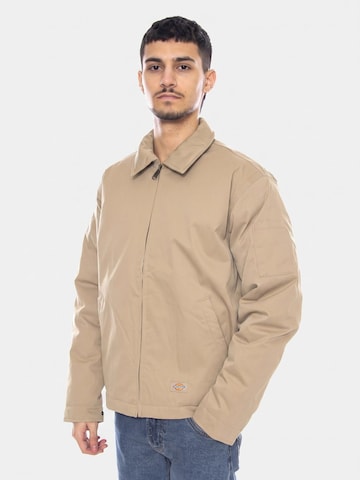 DICKIES Vinterjakke 'Eisenhower Puffer Khaki' i beige