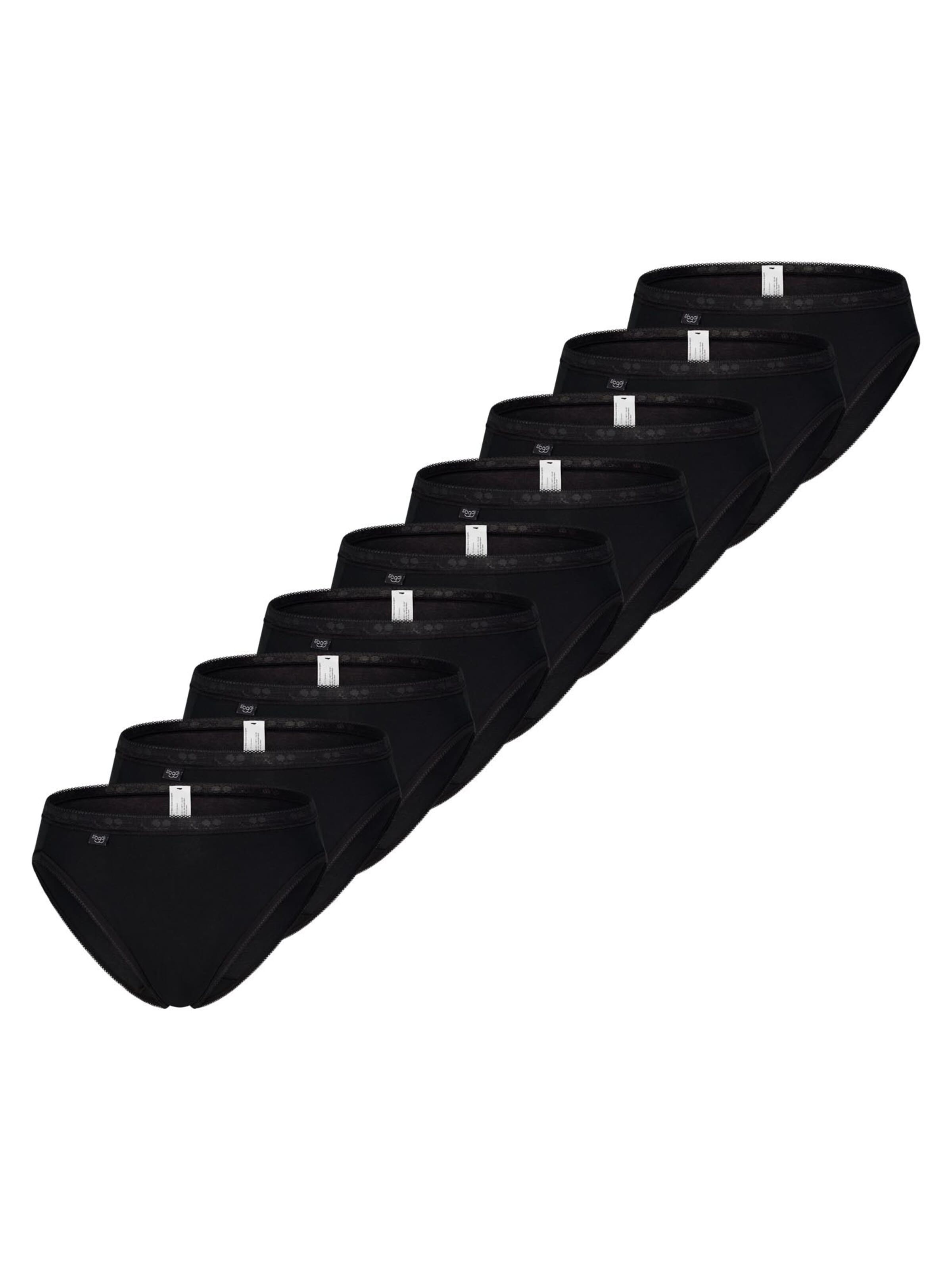 SLOGGI Slip 'Basic+'‌‌‌ in Schwarz: Vorderseite