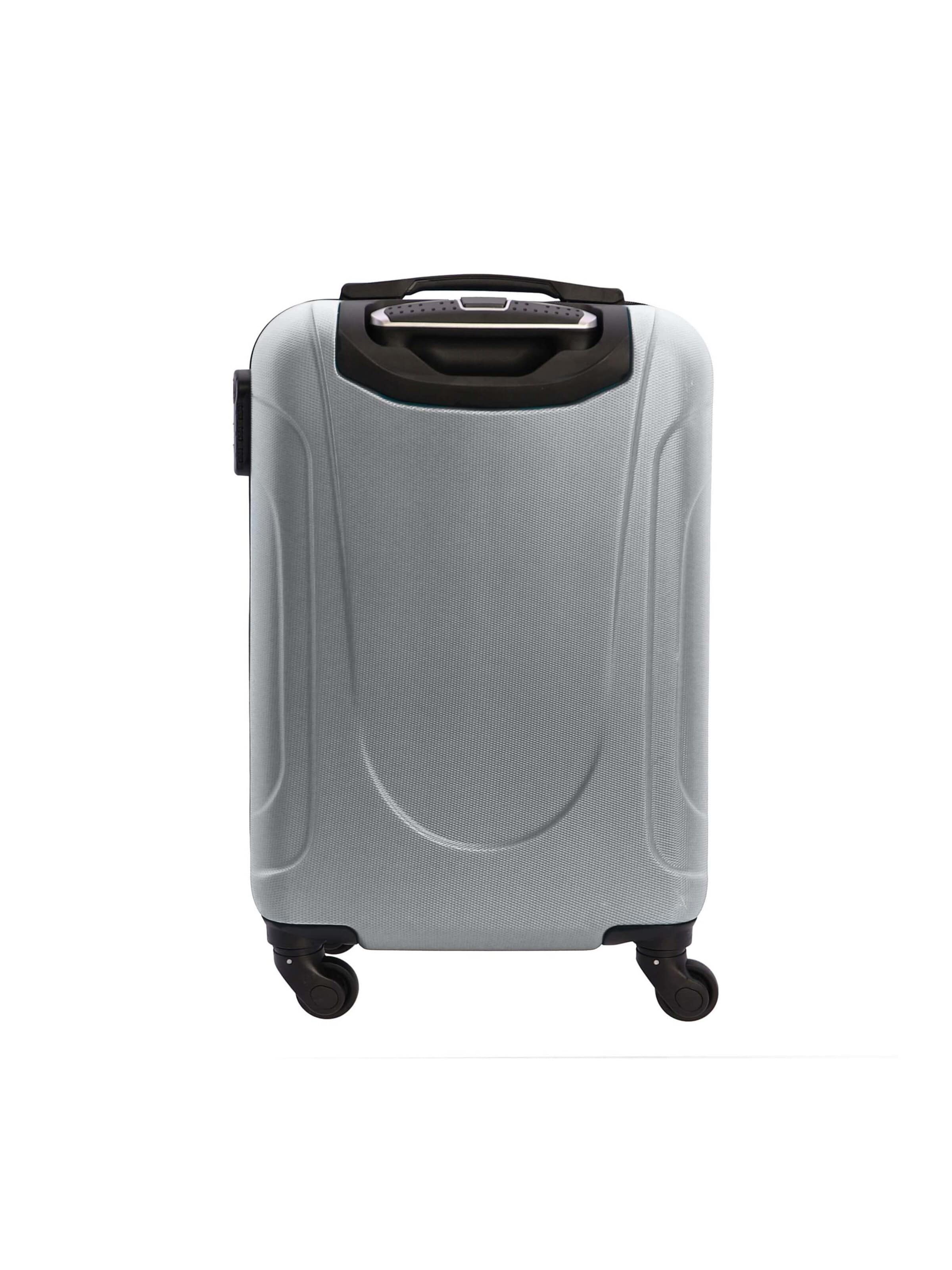 Coronel Tapioca - Carrito 'Coronel Tapioca - Maletas de Viaje Cabina - Maleta Cabina - Maletas de Viaje - Apta para Ryannair- Trolley Equipaje para Avion Resistente con 4 Ruedas de 360º y candado' en plata