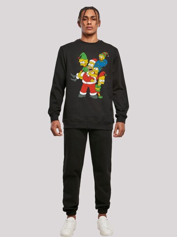 F4NT4STIC Sweatshirt 'The Simpsons Christmas Family' in Schwarz