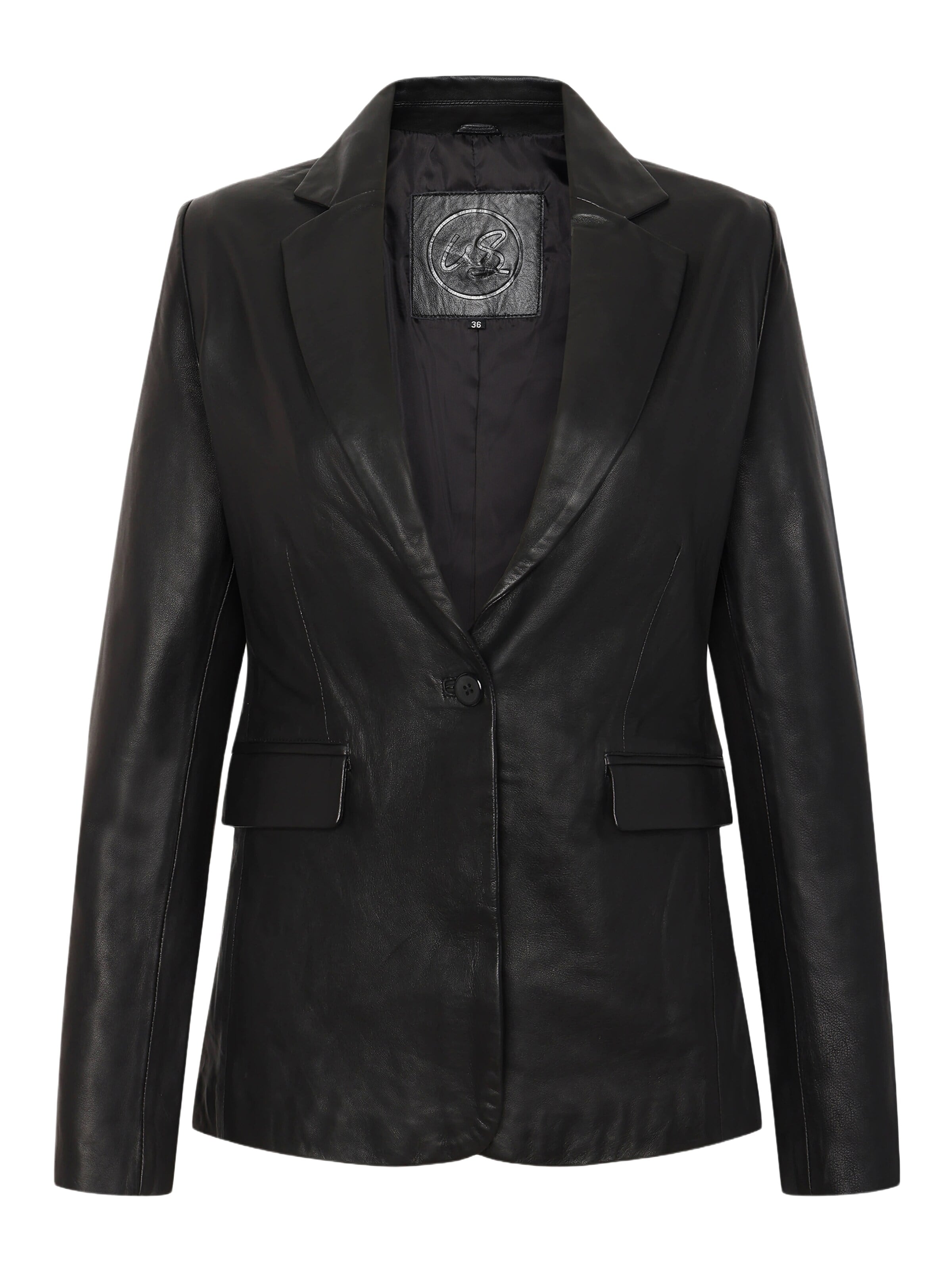 WEARABLE STORIES Blazer 'Leona' i sort: forside