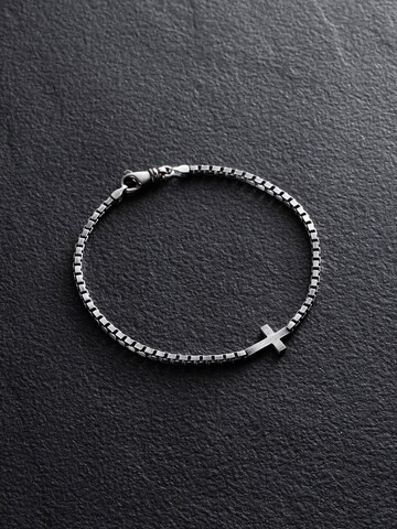 REYTEL Armband 'TRAVERSE' in Silber: Vorderseite