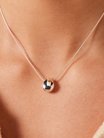 Lucardi Ketting 'Modernes Basic' in Zilver