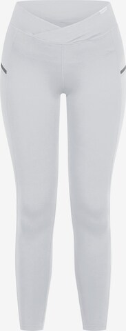 Skinny Pantalon de sport 'Fastlane' Smilodox en gris : devant