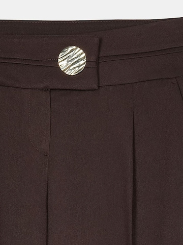 Dilvin Wide leg Pants in Brown