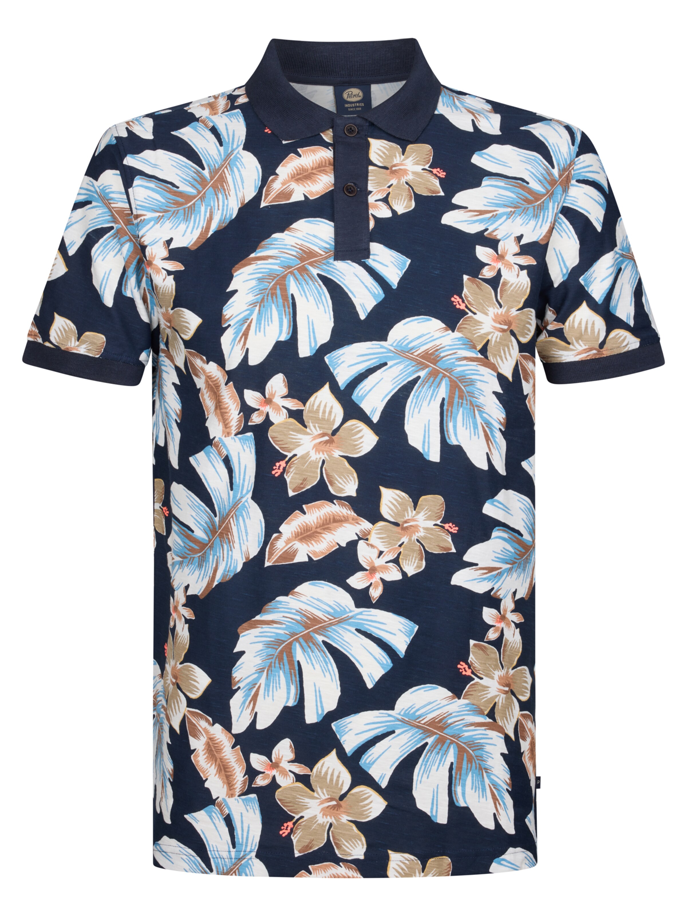 Petrol Industries Póló 'Blueview' - kék: elől