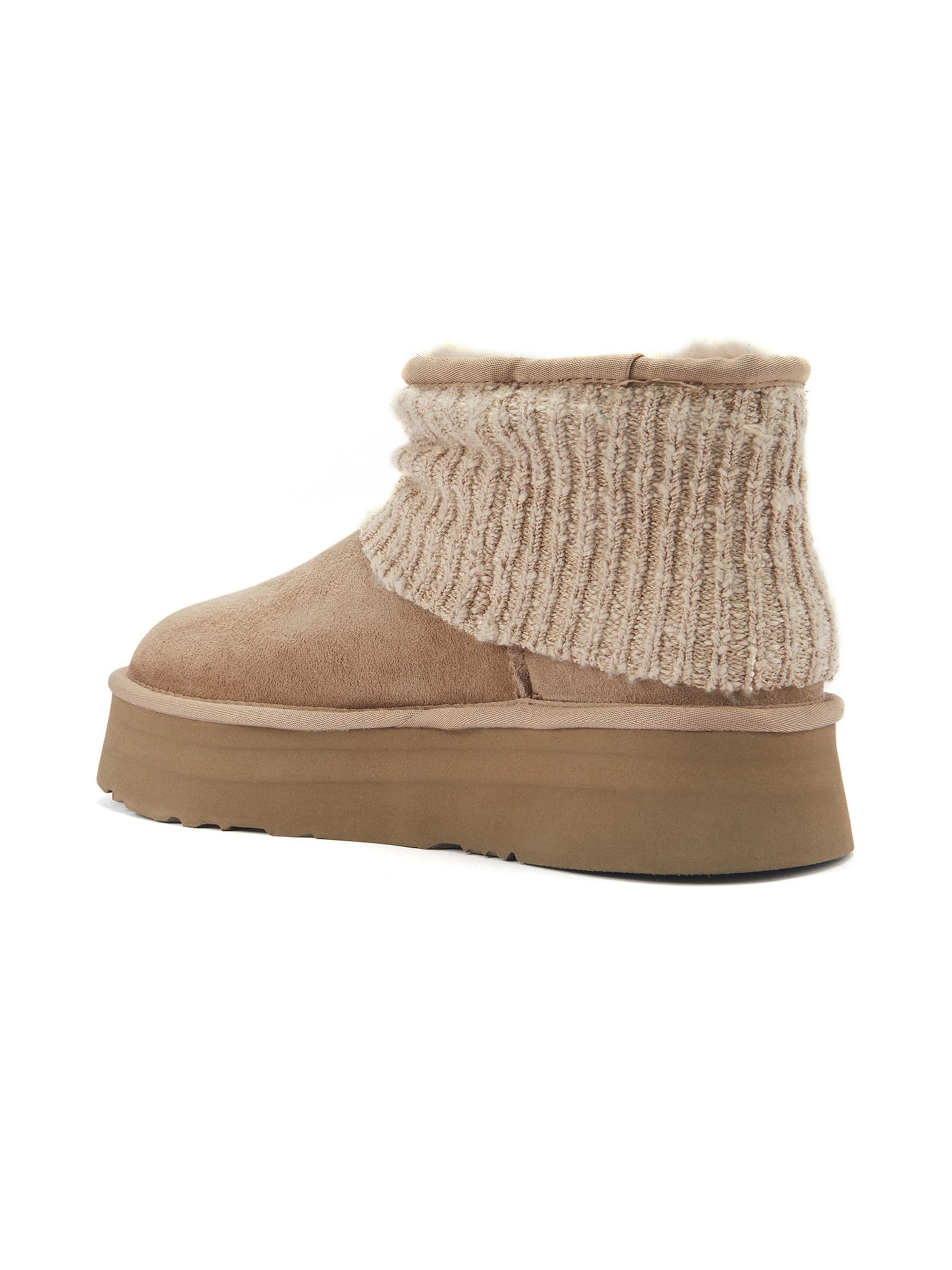 Australia Luxe Collective Bootie ' FAME ULTRA PLATFOAM ' in Beige