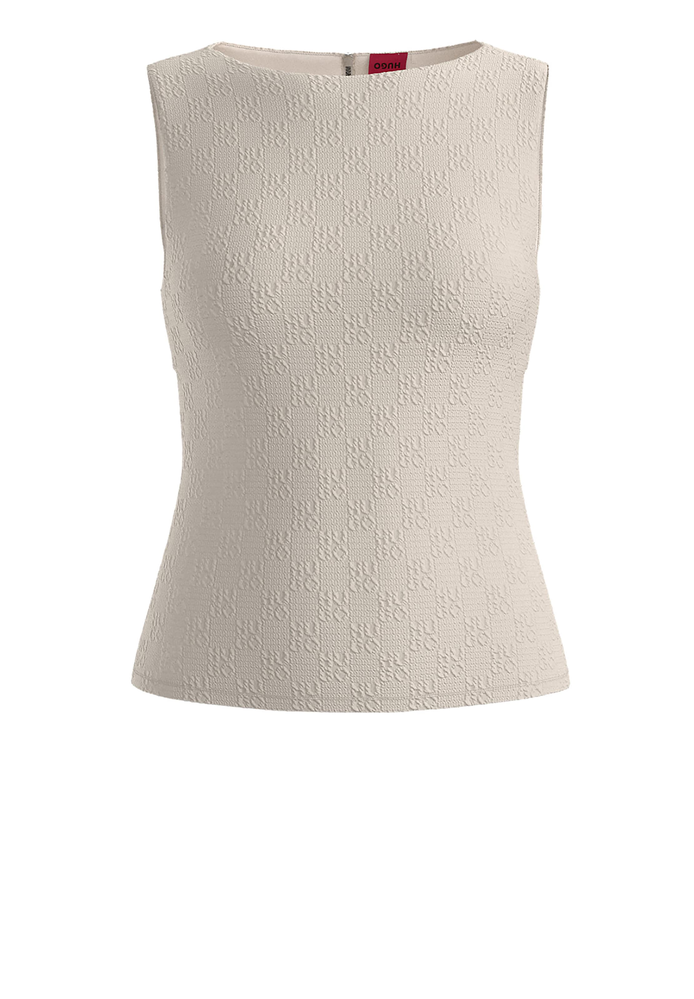 HUGO Top 'Daironi' in White: front