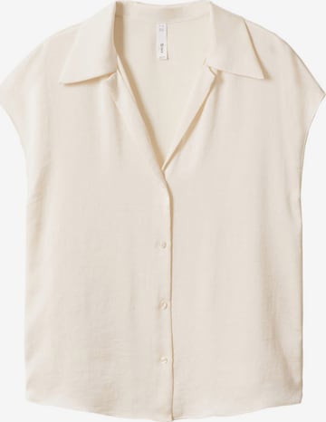 MANGO Blouse 'SASSA' in Beige: front