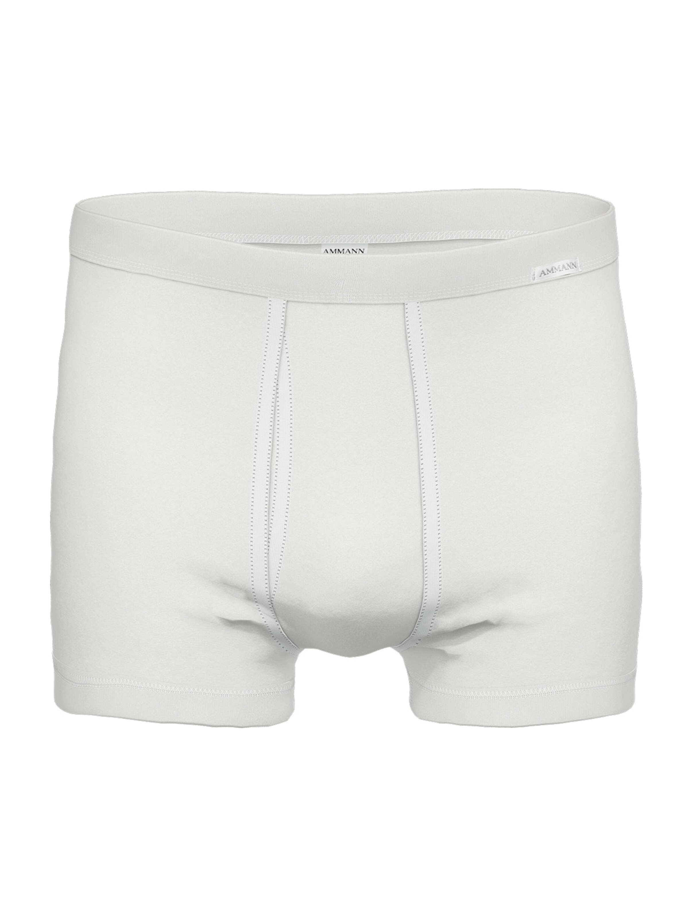 Boxers ' Organic Feinripp ' Ammann en blanc : devant
