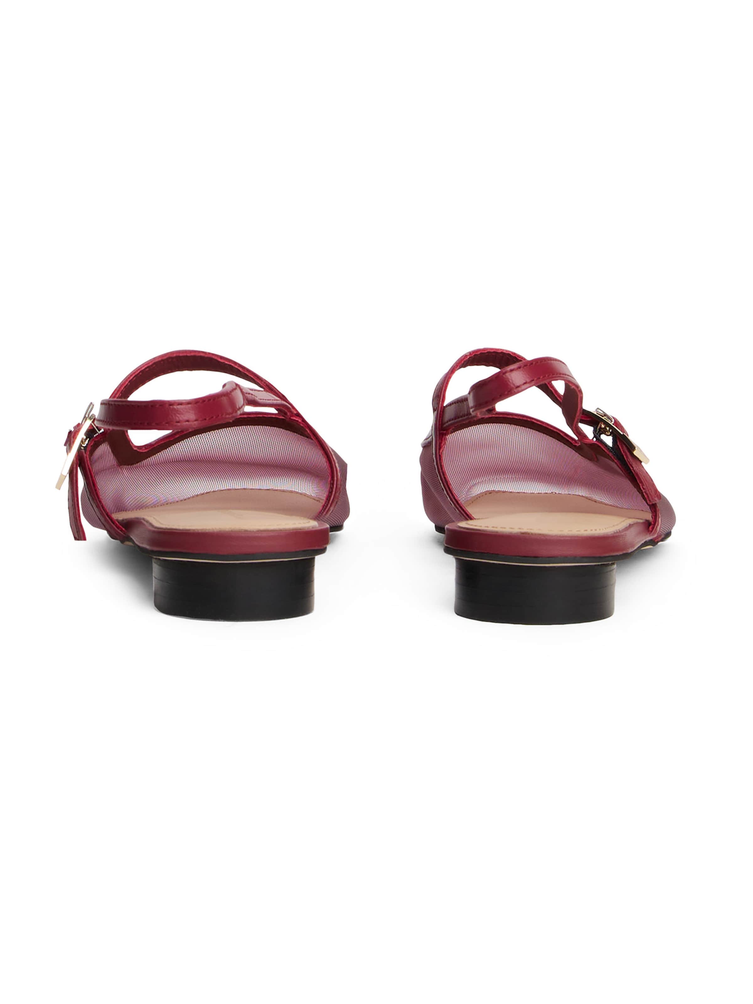TOMMY HILFIGER Ballerina met riempjes in Rood