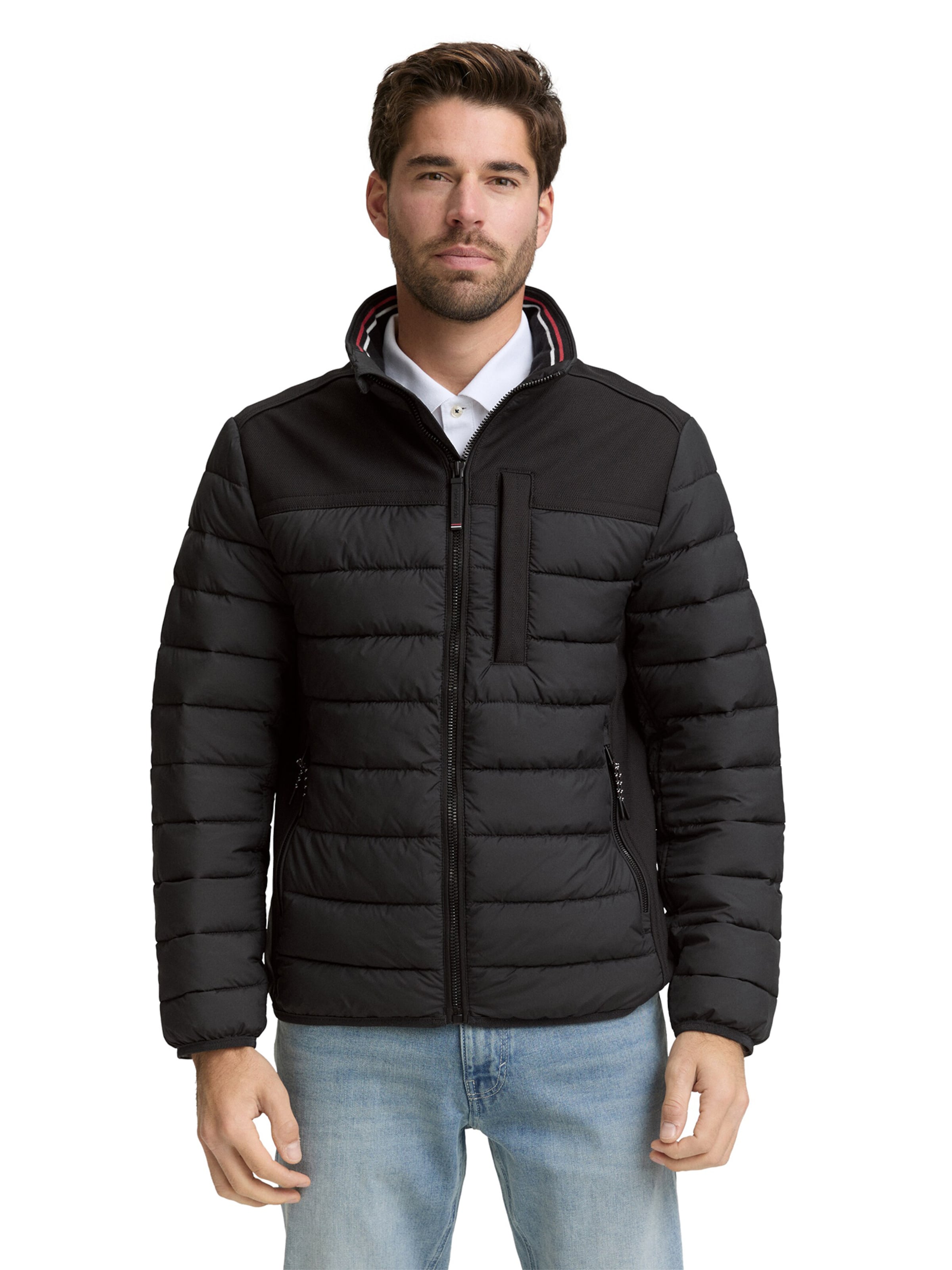 Geacă de primăvară-toamnă de la TOM TAILOR pe negru: față