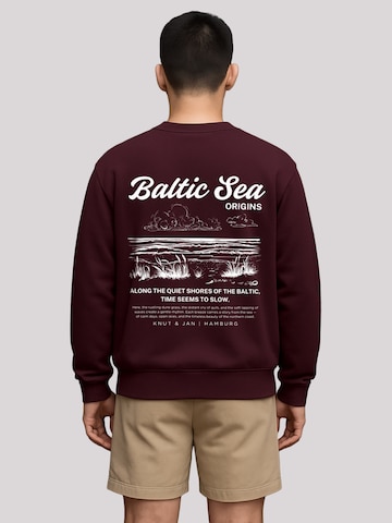Sweat-shirt 'Knut & Jan Hamburg' F4NT4STIC en rouge