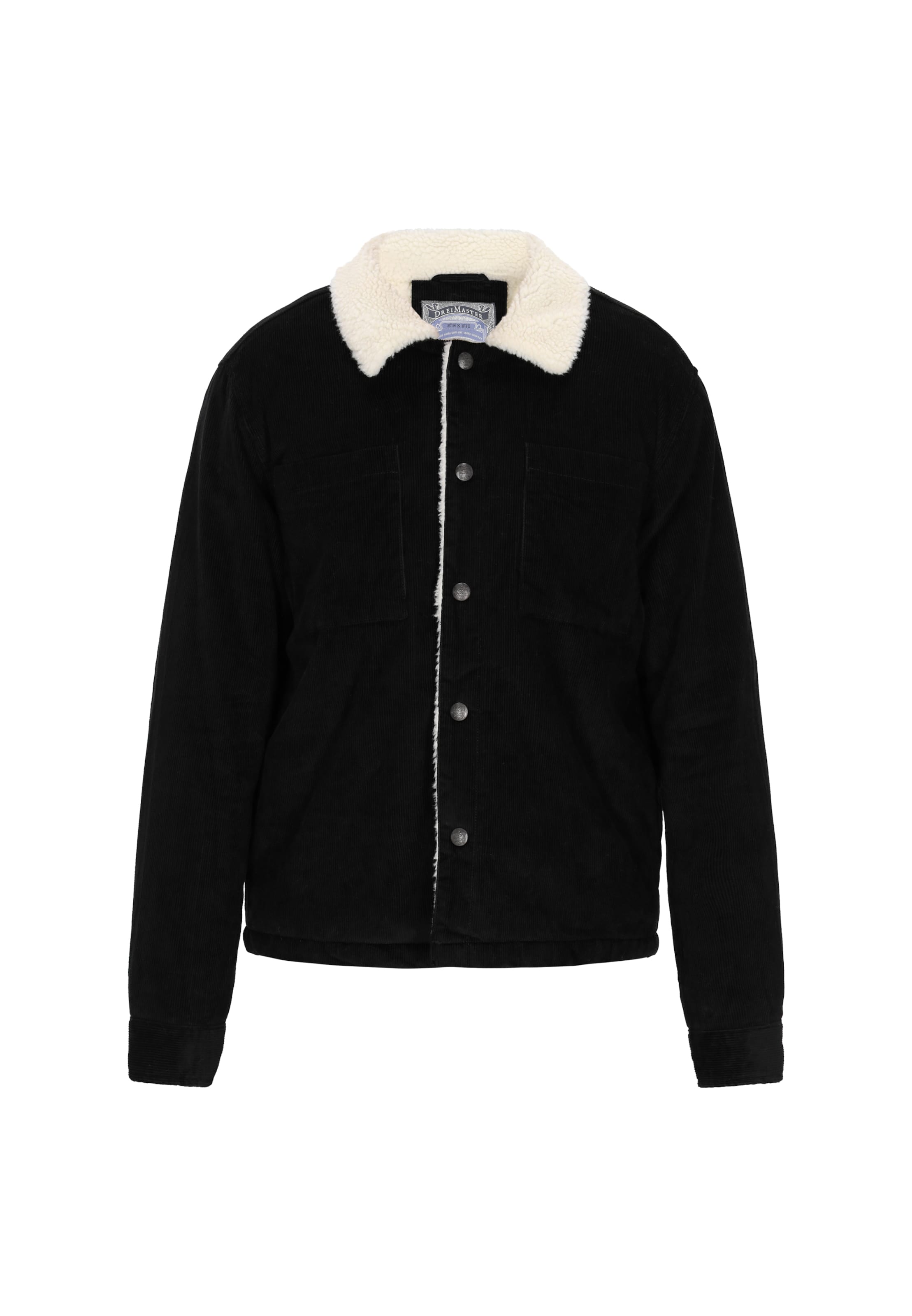 DreiMaster Vintage Φθινοπωρινό και ανοιξιάτικο μπουφάν σε μαύρο: μπροστά