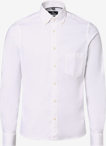 Coupe slim Chemise Nils Sundström en blanc : devant