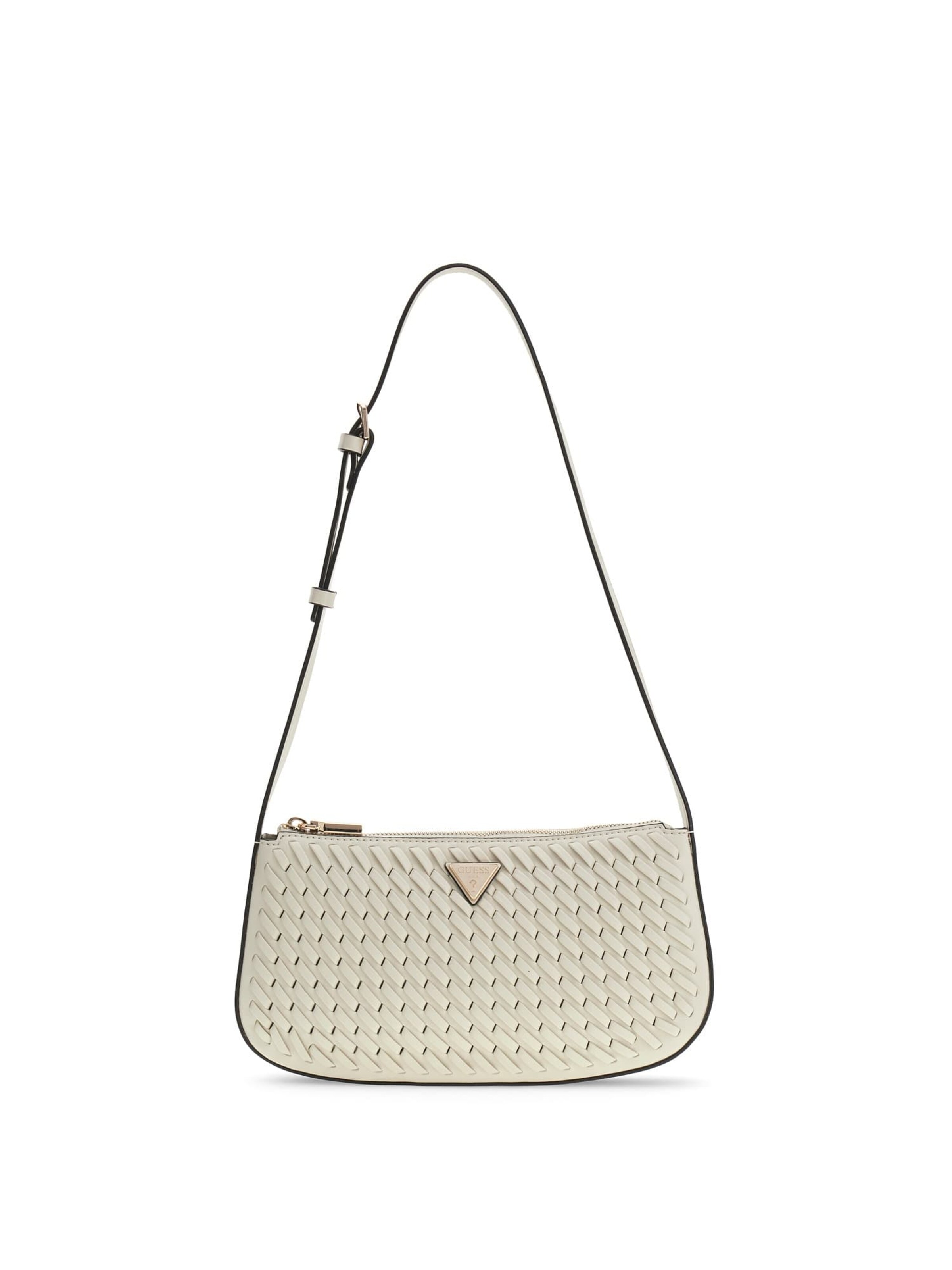 GUESS Schultertasche 'Kora' in Weiß: Vorderseite