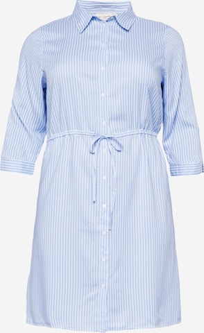 Robe-chemise 'Tamari' ONLY Carmakoma en bleu : devant