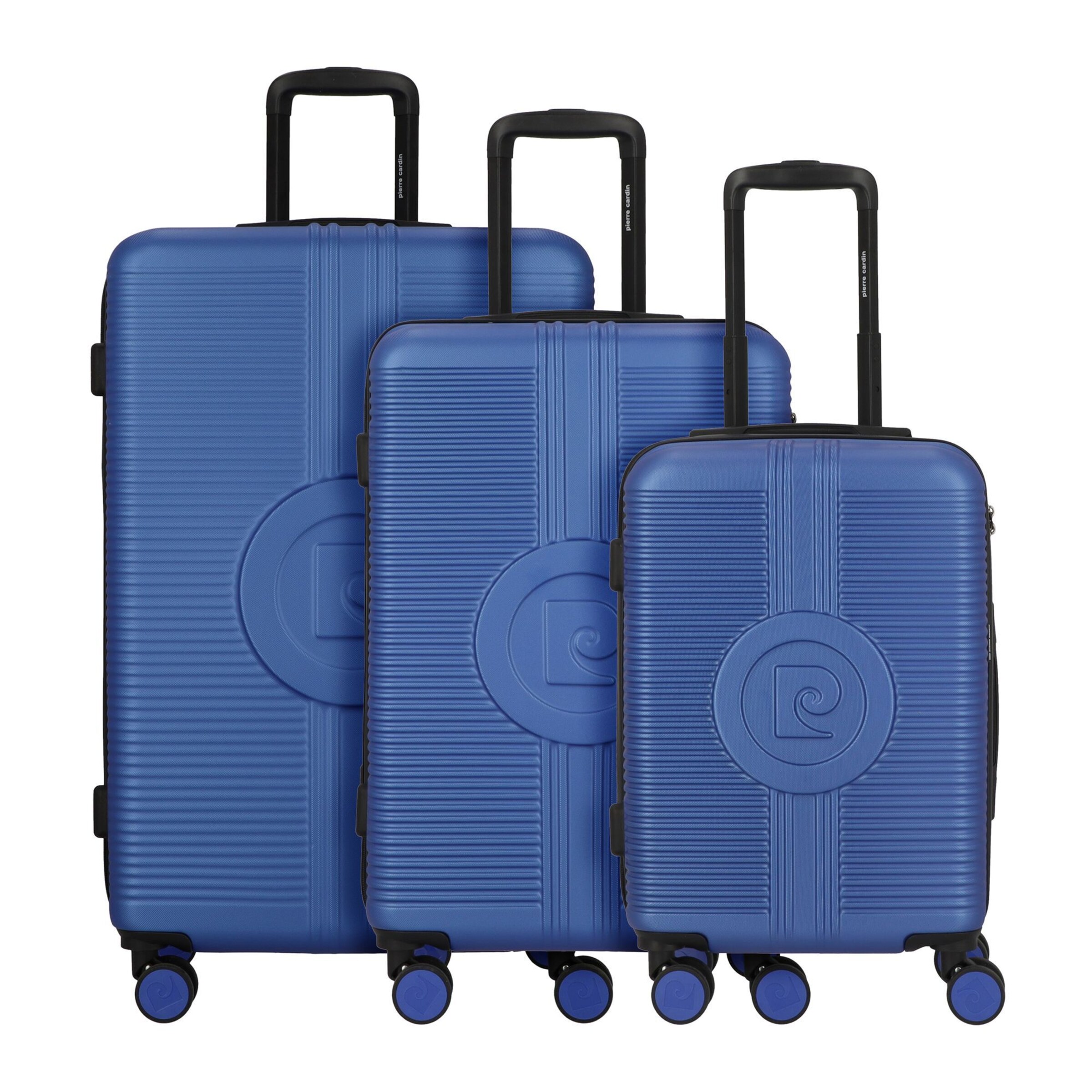 Ensemble de bagages PIERRE CARDIN en bleu : devant