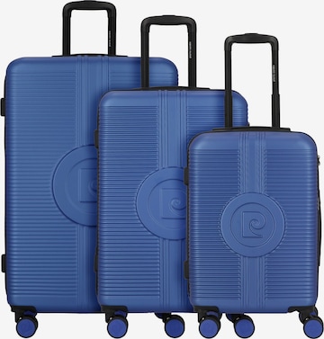 PIERRE CARDIN Suitcase Set in Blue: front