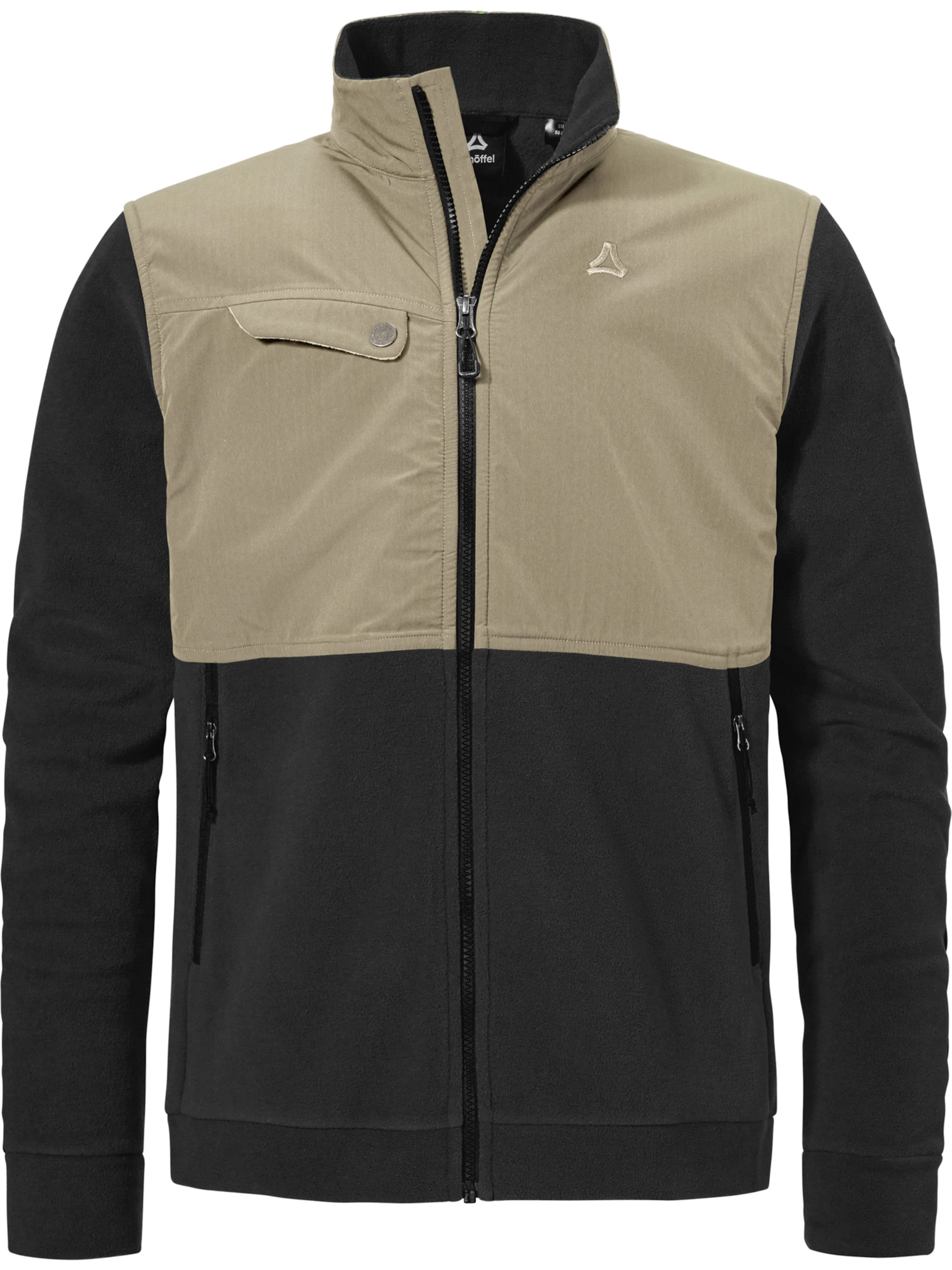 Veste en polaire fonctionnelle 'Maghera' Schöffel en noir : devant