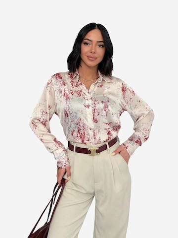 My fashion Blouse 'Hemden' in Red: front
