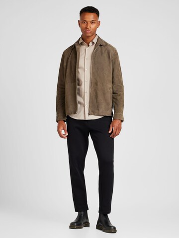 Coupe slim Chemise 'Tessuto' ARMANI EXCHANGE en beige