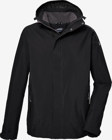 KILLTEC Outdoorjacke in Schwarz: Vorderseite