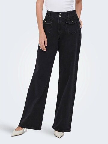 ONLY Wide leg Τζιν 'ONLHOPE' σε μαύρο: μπροστά