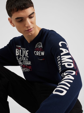 CAMP DAVID - Pullover em azul