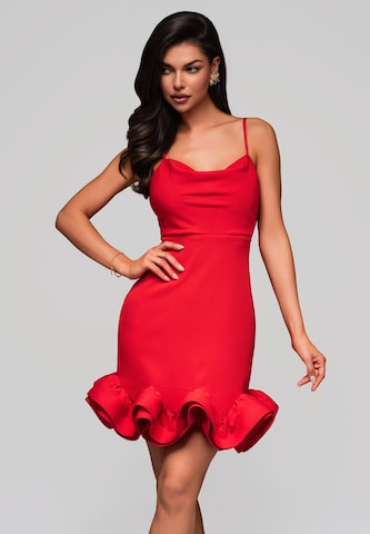 Ombre Evening dress in Red: front