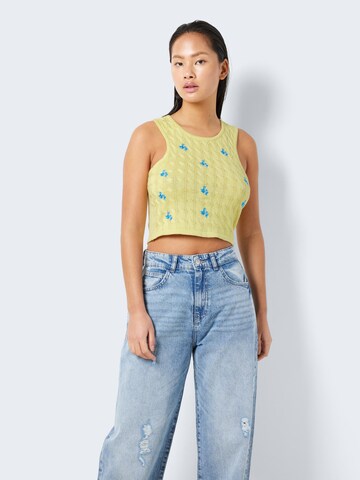 Noisy may Knitted top 'Lil' in Yellow