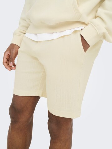 Regular Pantalon 'ONSKOSTA' Only & Sons en blanc