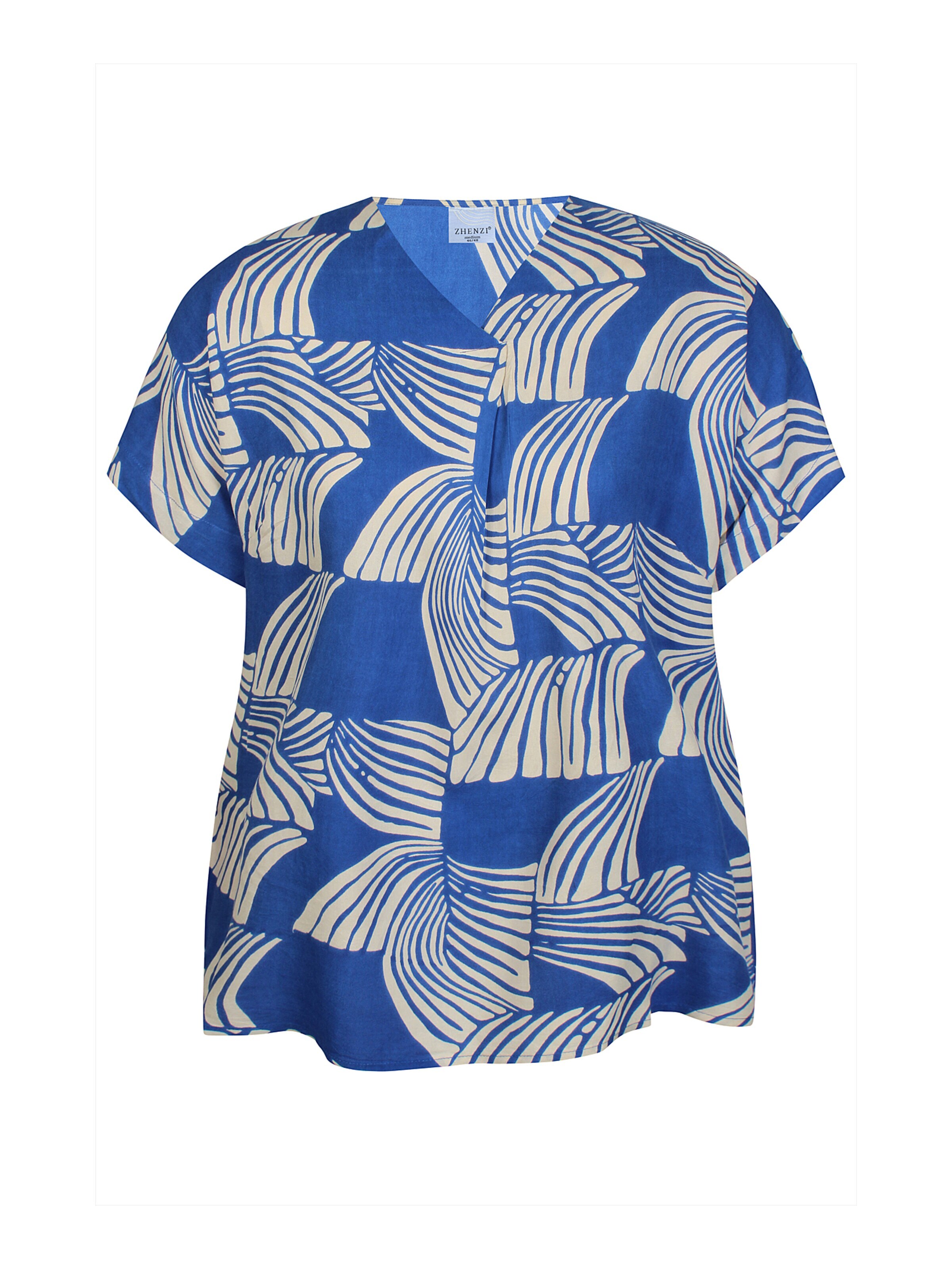 Zhenzi Blouse 'Keira 1452' in Blauw: voorkant