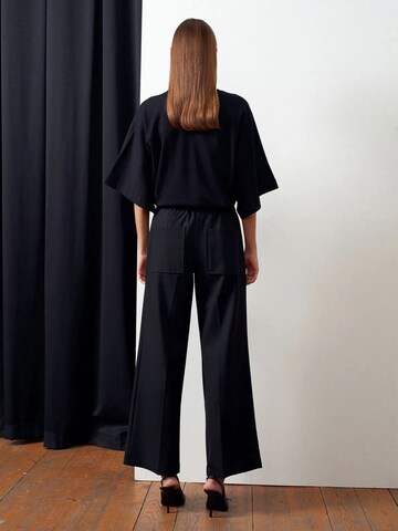 Dilvin Wide leg Broek in Zwart
