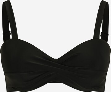 Bustier Hauts de bikini 'SOPHIA' ONLY Carmakoma en noir : devant