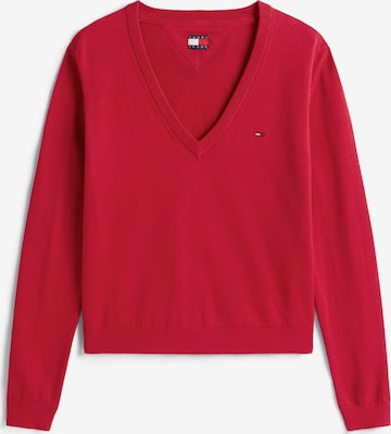 Tommy Jeans Свитер 'ESSENTIAL' в Красный: спереди