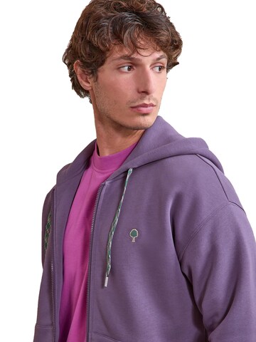 FAGUO Zip-Up Hoodie 'Mesnil' in Purple