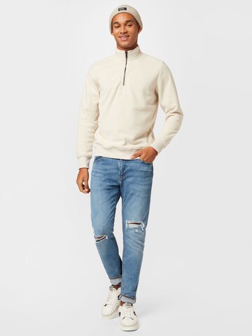 JACK & JONES Sweatshirt 'FRIDAY' in Beige