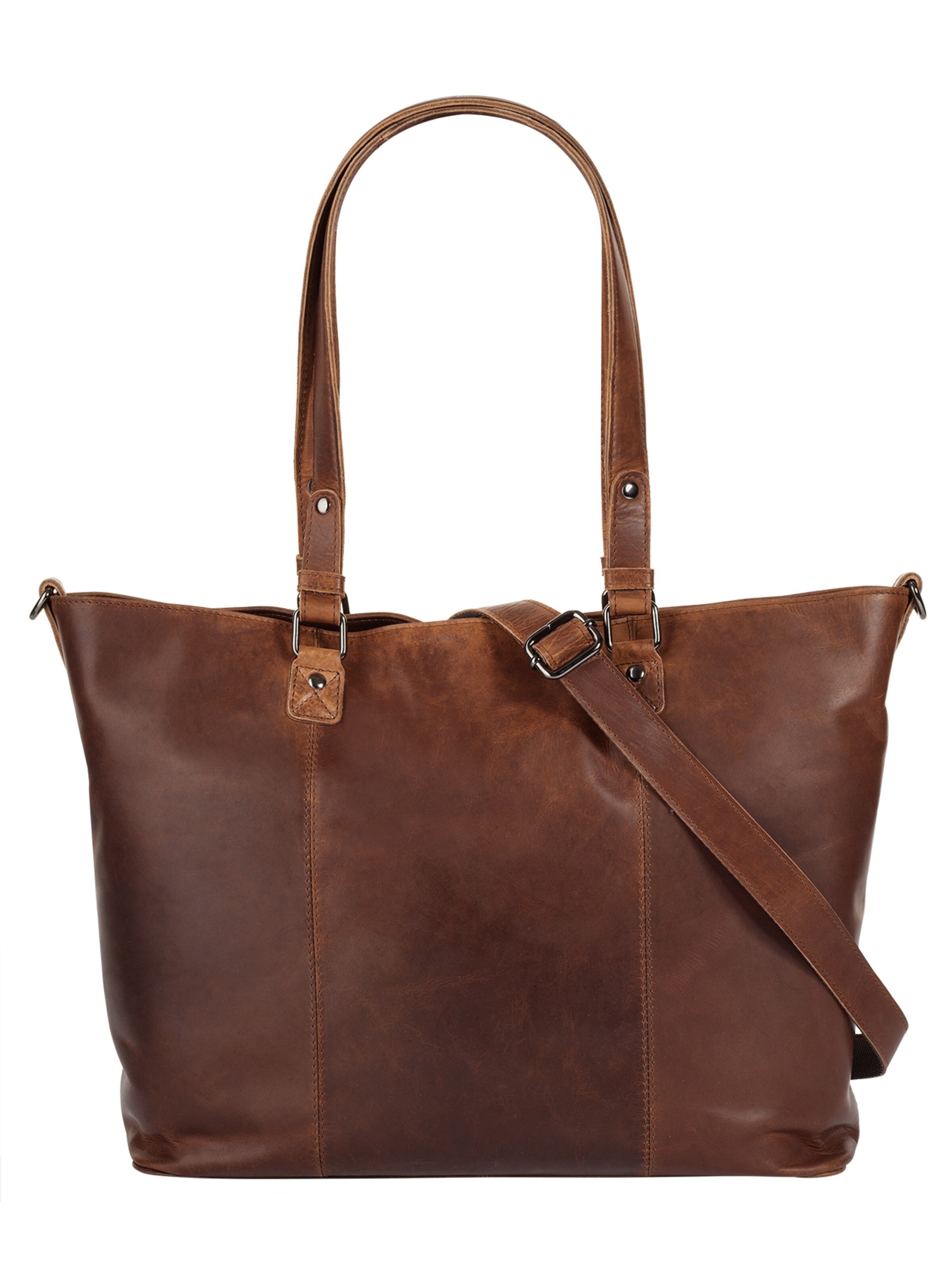 Cabas Cluty en marron : devant