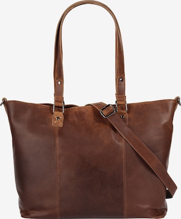 Cabas Cluty en marron : devant