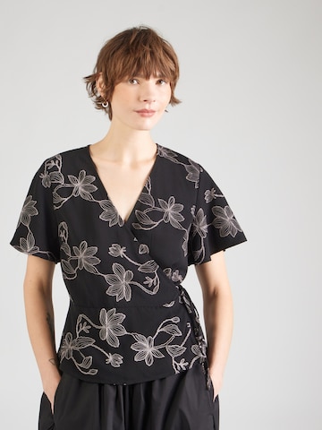 VILA Blouse 'VIKIRKA' in Black: front