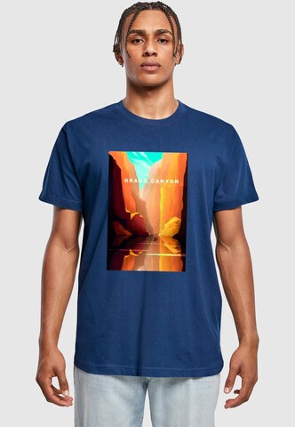 Mister Tee T-Shirt 'Grand Canyon' in Blau: Vorderseite