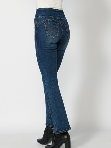 KOROSHI Flared Jeans in Blau